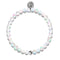 Rainbow White | Silver | Mermaid Glass Bead Bracelet