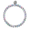 Grey | .925 Sterling Silver | Mermaid Glass Bead Bracelet | Men's