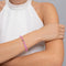 Pink | Silver | Mermaid Glass Bead Bracelet