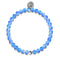 Sapphire | Silver | Mermaid Glass Bead Bracelet