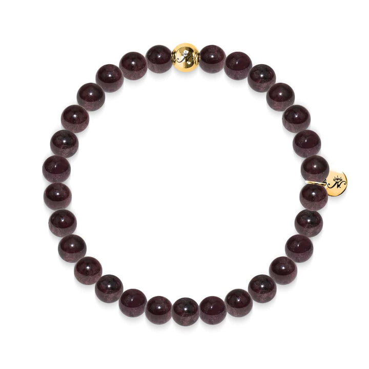 Vitality | Gold Essence Red Garnet Bracelet