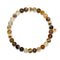 Intelligence | Gold Essence Grey Line Agate Bracelet
