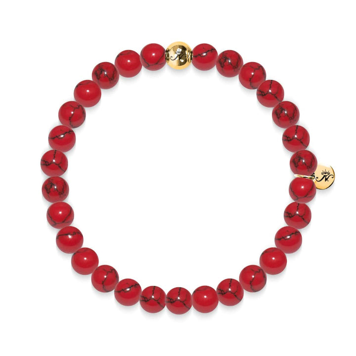 Protection | Gold Essence Red Turquoise Bracelet