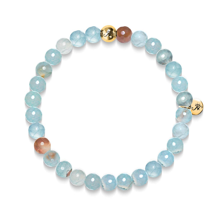 Trust | Gold Essence Blue Dragon Grain Agate Bracelet