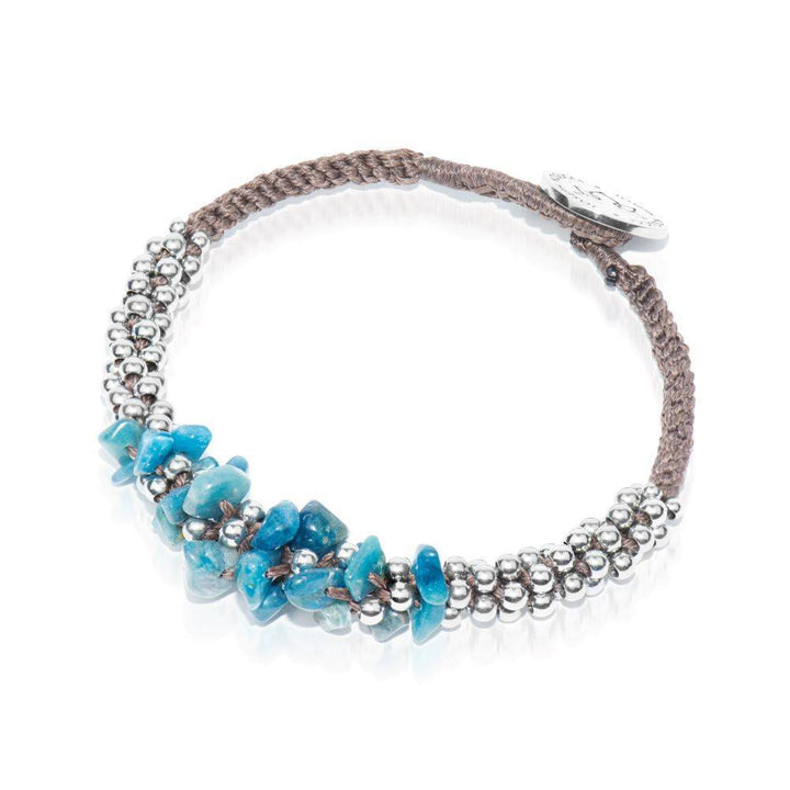 Blue Happy Crazy Agate Terra Bella Bracelet