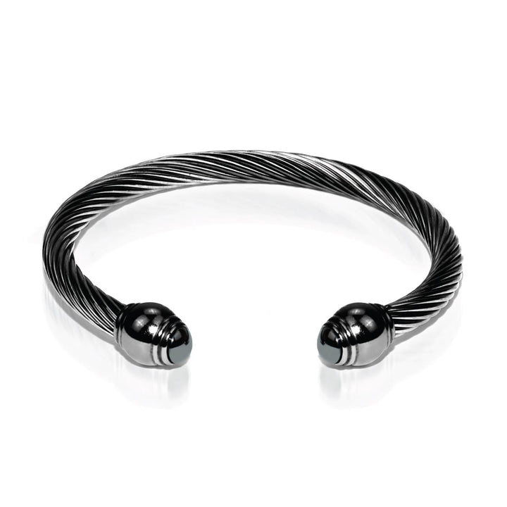 Persephone | Gunmetal | Hematite | Goddess Bangle