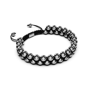 Men's | Silver | Black | Vitality Bracelet