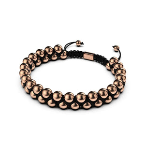 Men's | 18k Rose Gold | Black | Vitality Bracelet