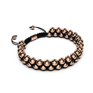 Men's | 18k Rose Gold | Black | Vitality Bracelet