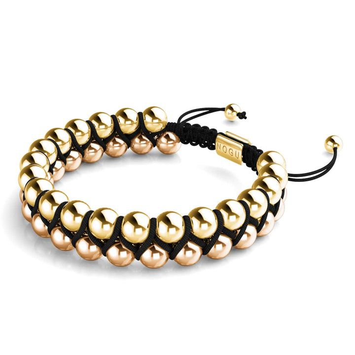Two Tone Gold | Black | Vitality Bracelet | Men's