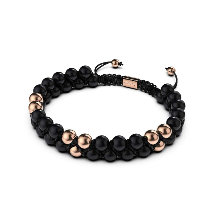 Rose Gold | Matte Onyx | Vitality Bracelet | Men's