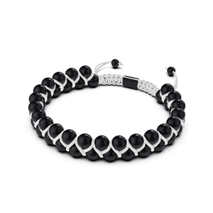 Men's | Gunmetal | White | Vitality Bracelet
