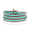 Mediterranean Muse Turquoise | Leather Wrap | Stone Lotus