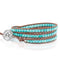 Mediterranean Muse Turquoise | Leather Wrap | Stone Lotus