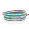 Mediterranean Muse Turquoise | Leather Wrap | Stone Lotus