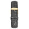 Museum - Gold Timepiece with Black Leather - Designer Watch Timepiece in Gold with Black Alligator Style Genuine Leather and Roman Numerals Style Face - Strap