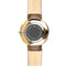 Wellesley - Designer Watch Timepiece in Gold with Brown Alligator Style Genuine Leather and Roman Numerals Style Face - Back