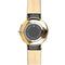 Lansdowne - Designer Watch Timepiece in Gold with Genuine Black Leather and Roman Numerals Style Face - Back