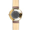 Sherbourne - Designer Watch Timepiece in Gold with Genuine Brown Leather and Roman Numerals Style Face - Back