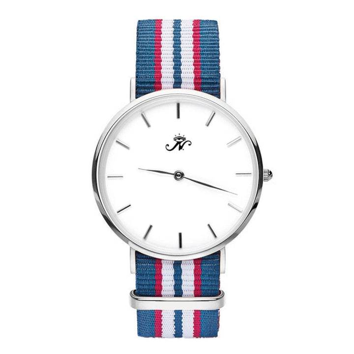 Runnymede - Silver Timepiece with NATO Strap