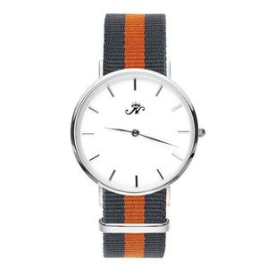 Woodbine - Silver Timepiece with NATO Strap