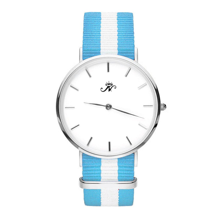 Yorkdale - Silver Timepiece with NATO Strap
