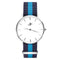 Bloor - Silver Timepiece with NATO Strap