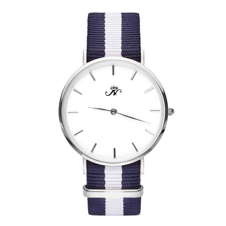 Warden - Silver Timepiece with NATO Strap