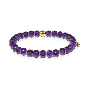Leadership | Gold Essence Purple Amethyst Bracelet