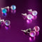 Pink | .925 Sterling Silver | Mermaid Glass Mini Stud Earrings