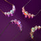 Rainbow White | Gold Vermeil | Mermaid Glass Infinity Clasp Necklace