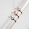Rainbow White | Rose Gold Vermeil | Mermaid Glass Ring