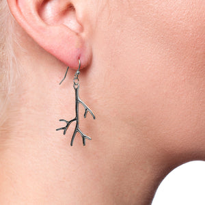 Coral | Silver | Gilded Earrings