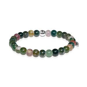 Meditation | Silver Essence Indian Agate Bracelet