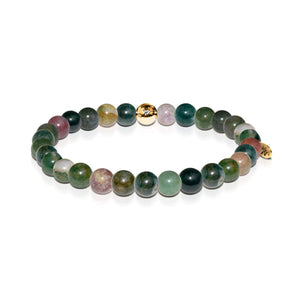 Meditation | Gold Essence Indian Agate Bracelet