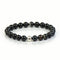 Rock Steady Black Line Agate Bracelet - The Mercury