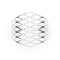 The GRID Cuff | VOGUE | Platinum Sterling