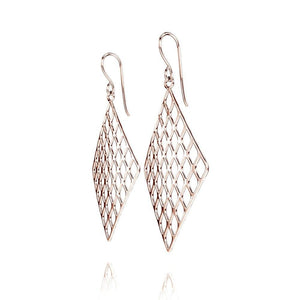 The GRID Earrings | VOGUE | 14k Rose Gold Sterling