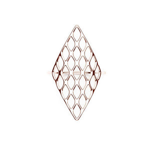 The GRID Ring | VOGUE | 18k Rose Gold Sterling