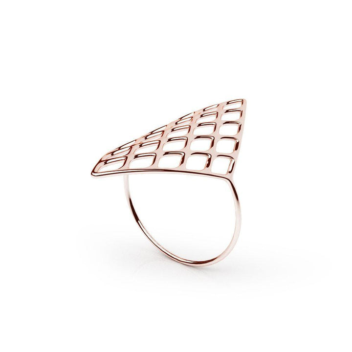 The GRID Ring | VOGUE | 18k Rose Gold Sterling