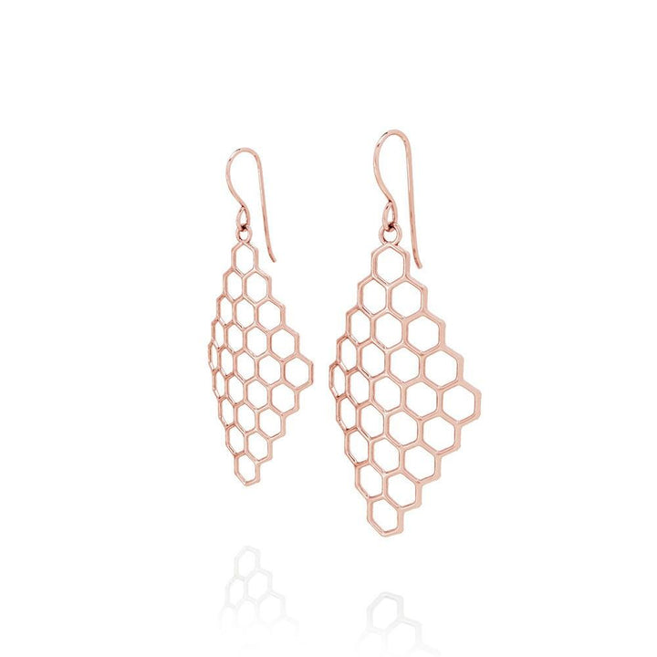The HIVE Earrings | VOGUE | 14k Rose Gold Sterling