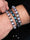 Black | Grey | Silver | Mermaid Glass Charmballa Bracelet | Mens