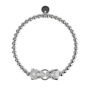 Panthera by Keysi Sayago | 18k White Gold | Cubic Zirconia Crystal Bracelet