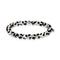 Prosperity | Silver Essence Black Spotted Faceted Agate Bracelet