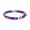 Reflection | Gold Essence Purple Lines Agate Bracelet