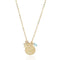 Sagittarius gold zodiac crystal topaz birthstone necklace