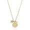 Scorpio gold zodiac crystal heliodor birthstone necklace