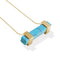 Turquoise | Gold | Gemstone Bar Necklace