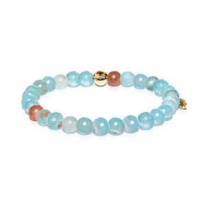 Trust | Gold Essence Blue Dragon Grain Agate Bracelet
