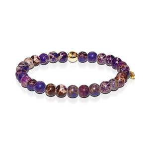 Wisdom | Gold Essence Purple Regarte Bracelet
